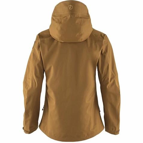 Fjallraven Women Keb Eco Shell Jacket Brown PH141668 Philippines